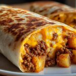 Cheesy Potato Burritos