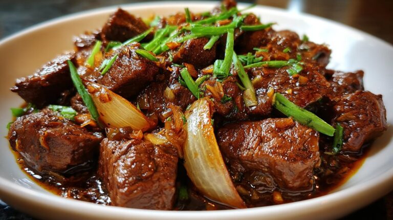 Chinese beef and onion