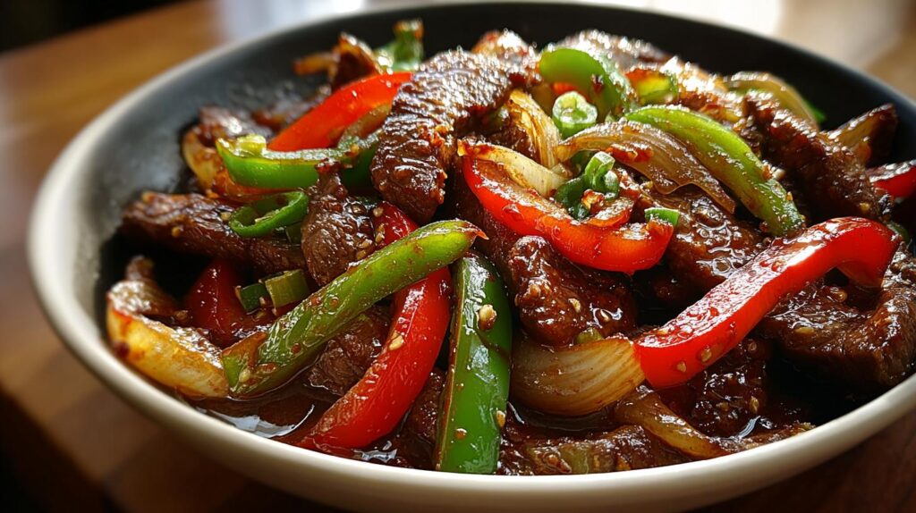 Chinese pepper steak