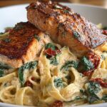 Creamy Tuscan Salmon Pasta