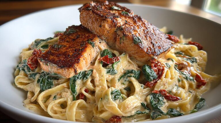Creamy Tuscan Salmon Pasta