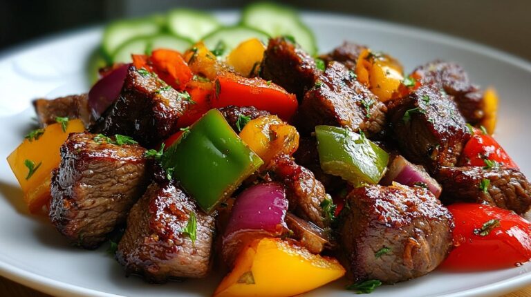 Garlic butter beef bites