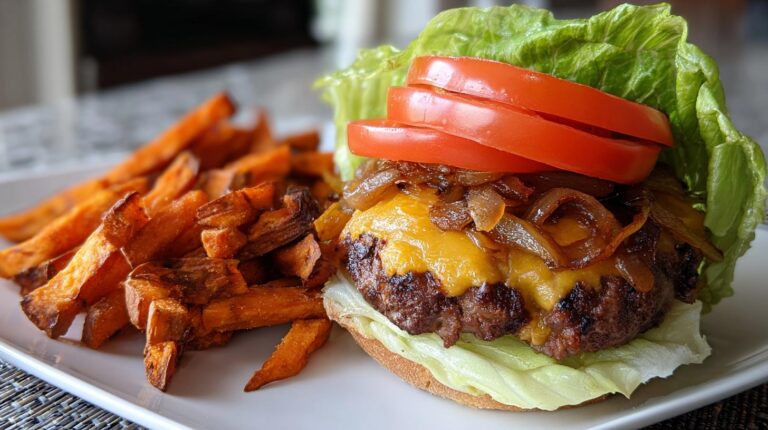 Lettuce Wrapped Cheeseburger
