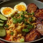 Spicy dumpling ramen