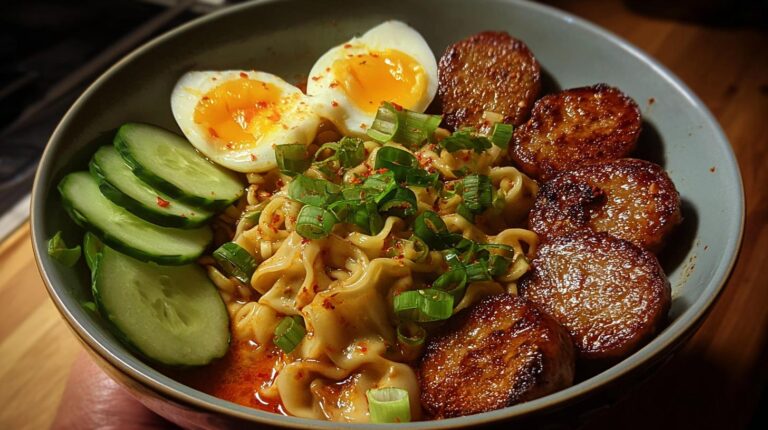 Spicy dumpling ramen
