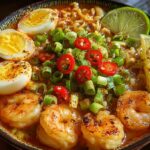 Spicy shrimp ramen