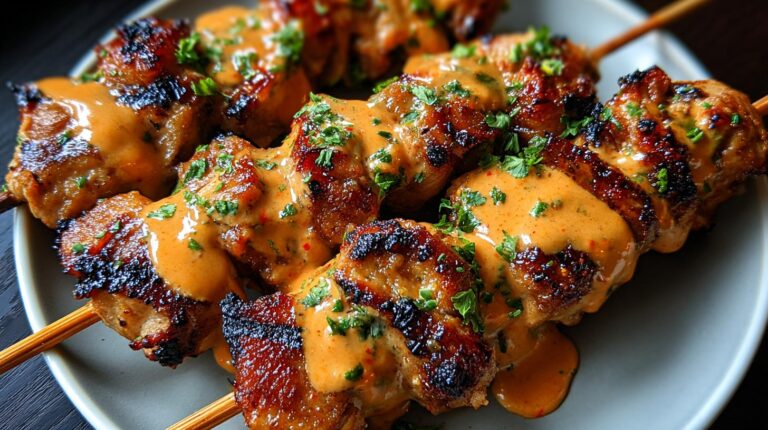 bang bang chicken skewers