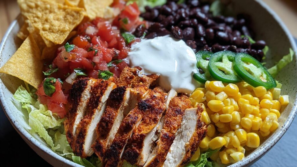 chicken taco bowl