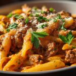 creamy beef pasta
