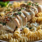creamy garlic parmesan chicken pasta