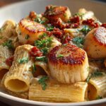 creamy scallop pasta