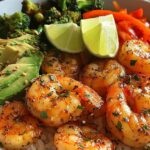 garlic lime shrimp bowl