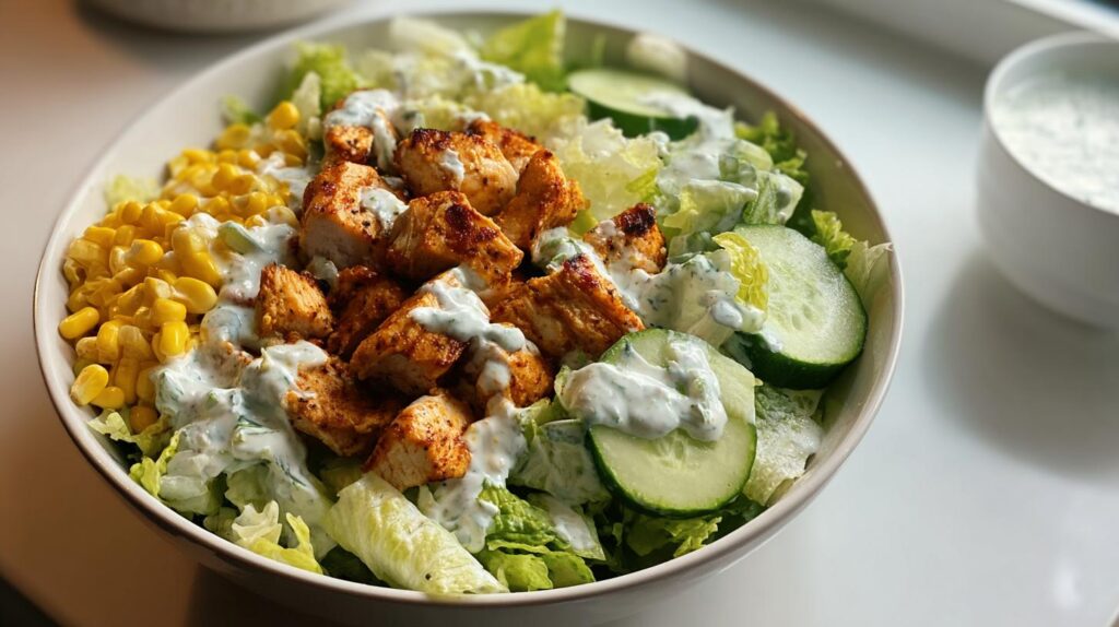 grilled chicken ranch salad