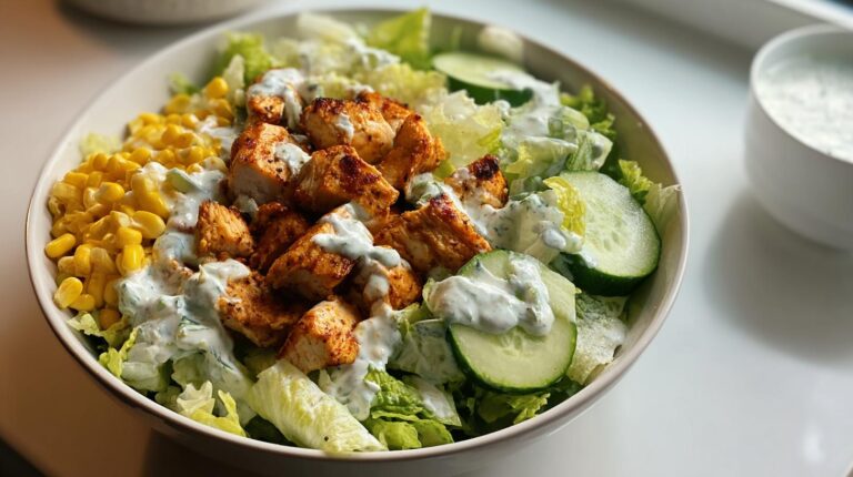 grilled chicken ranch salad