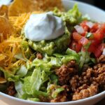 ground turkey taco bowl