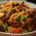 onion beef fried rice
