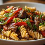 pepper steak pasta