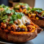 protein sweet potato boats