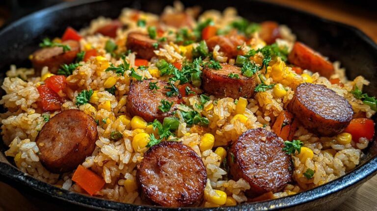 smoked sausage fried rice