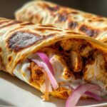 spicy chicken shawarma wraps
