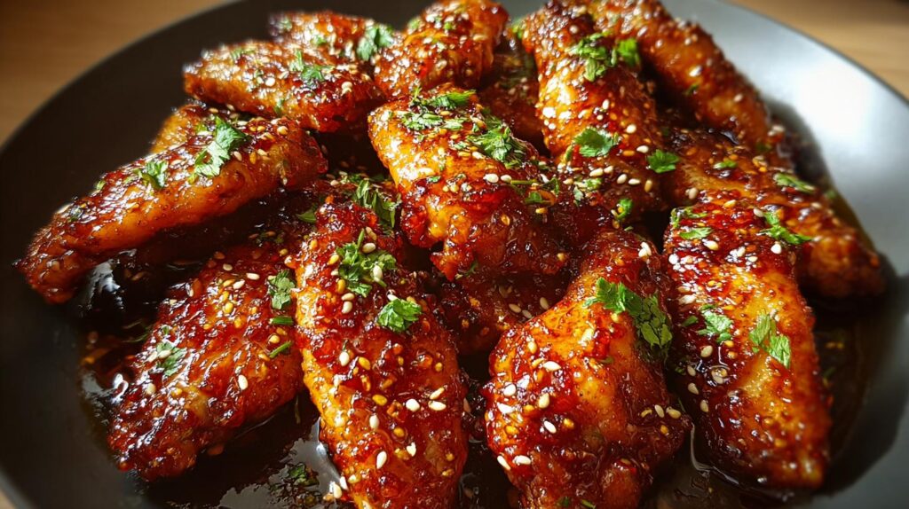 sticky chicken wings