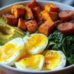 sweet potato sausage breakfast bowl