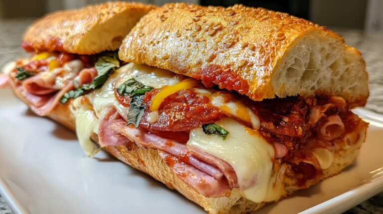 Baked Italian Grinder Sandwiches