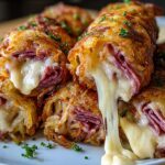 Keto Crispy Reuben Roll-Ups
