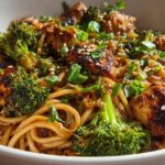 Spicy Garlic Chicken Noodles