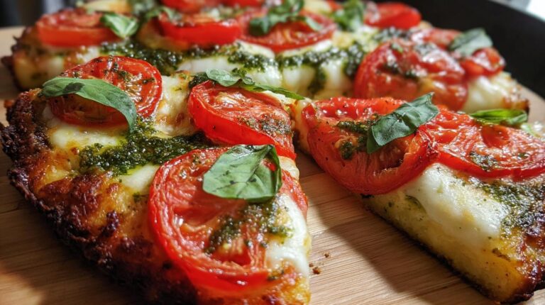 cast iron margherita pizza