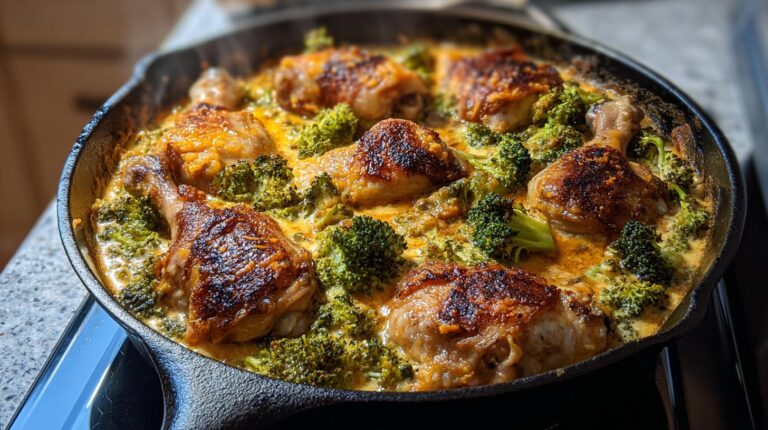 chicken and broccoli skillet