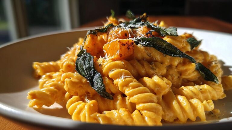 creamy butternut squash pasta