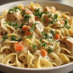 creamy chicken and noodles