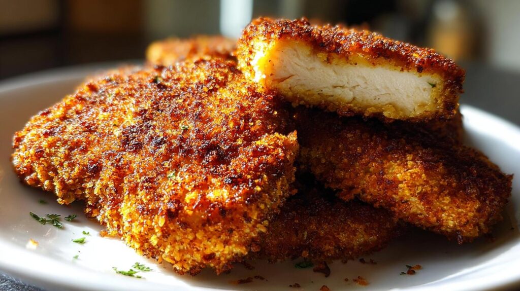crispy breaded chicken cutlets
