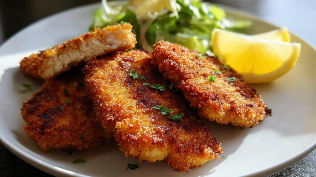 crispy breaded chicken cutlets