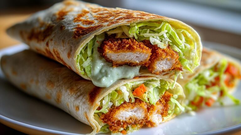 easy crispy chicken wraps