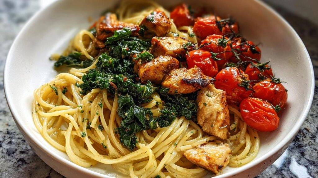garlic butter chicken pasta