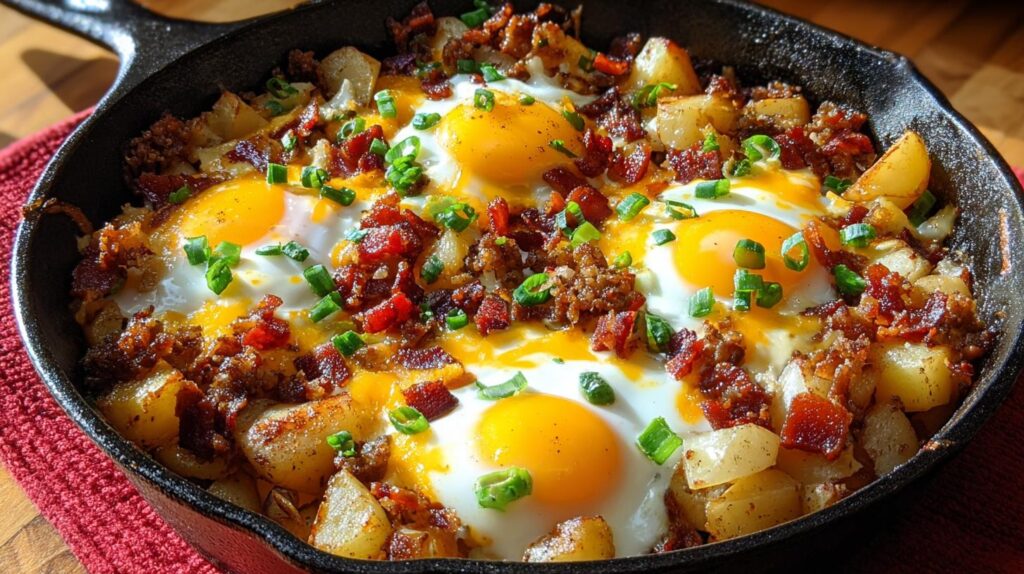 hearty cowboy breakfast skillet