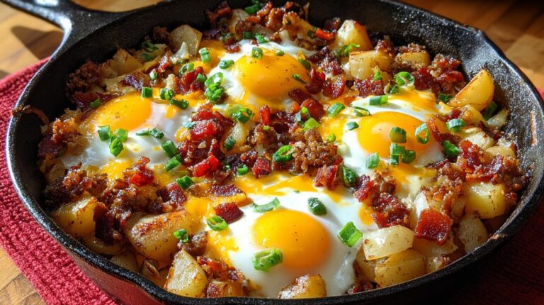 hearty cowboy breakfast skillet