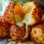 mozzarella stuffed potato balls