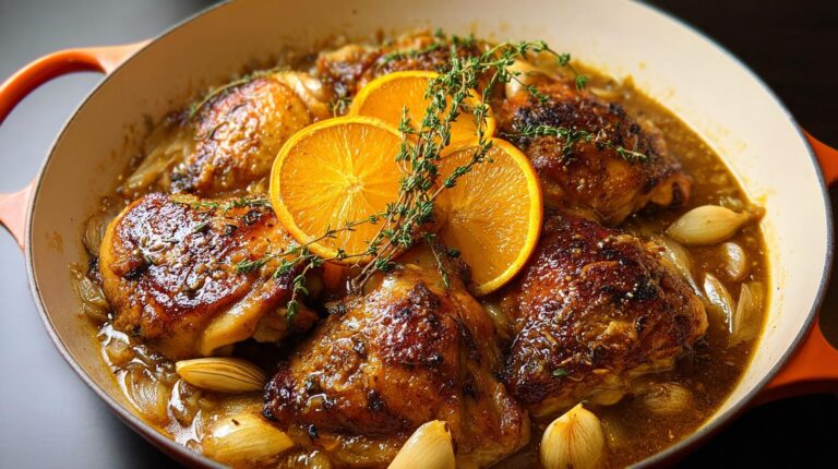 orange garlic chicken