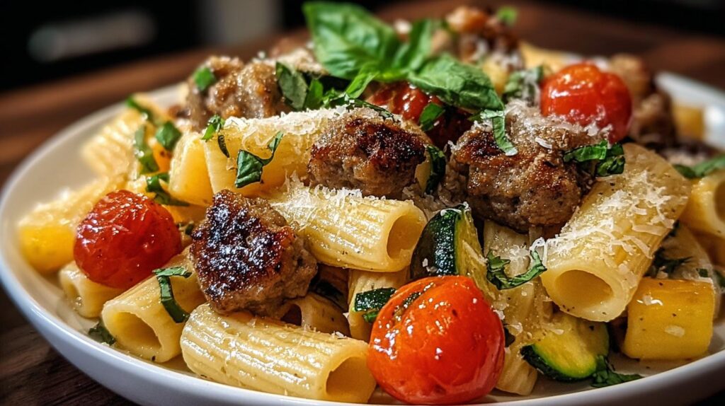 sausage zucchini pasta