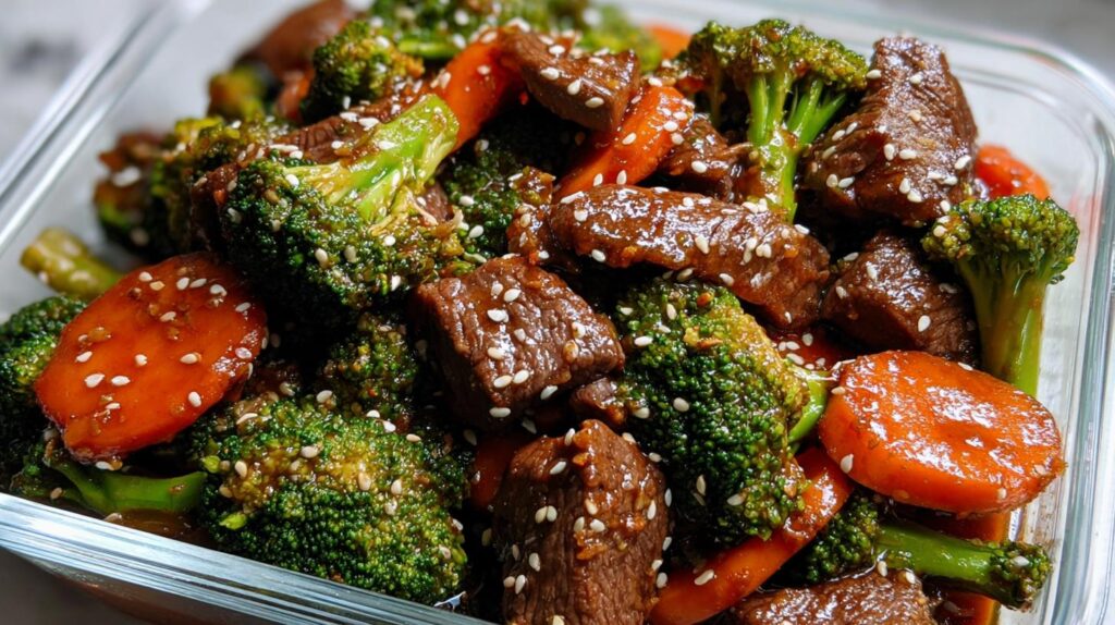 sesame beef stir fry