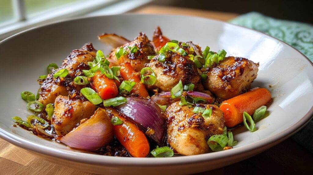 skillet chicken with carrots