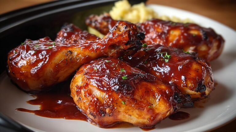 slow cooker BBQ chicken drumsticks