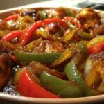 Baked Chicken with Peppers and Onions
