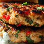 Juicy Greek Chicken Burgers