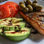 Keto Salmon Avocado Plate