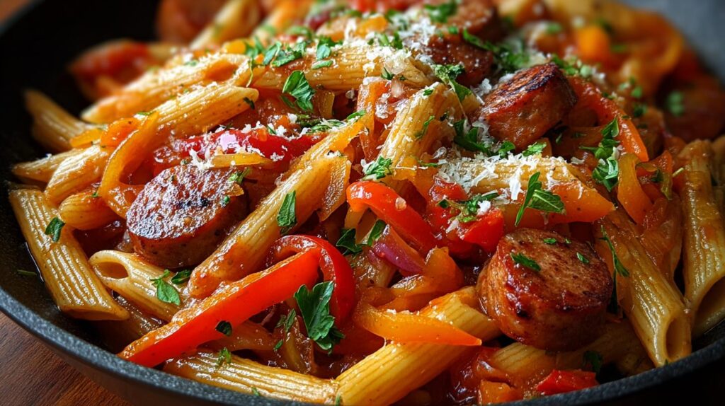 Sweet Pepper & Sausage Pasta