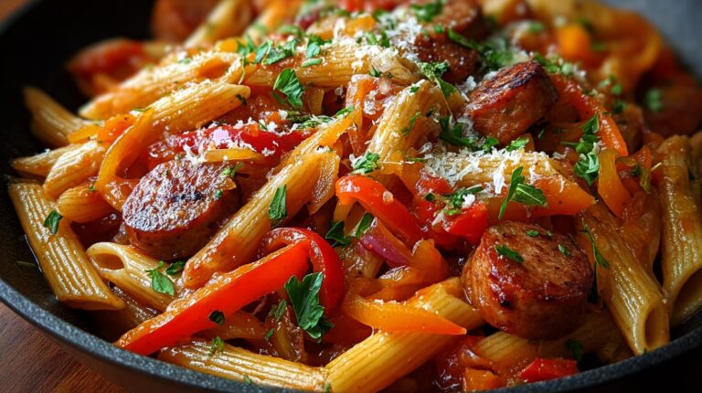 Sweet Pepper & Sausage Pasta